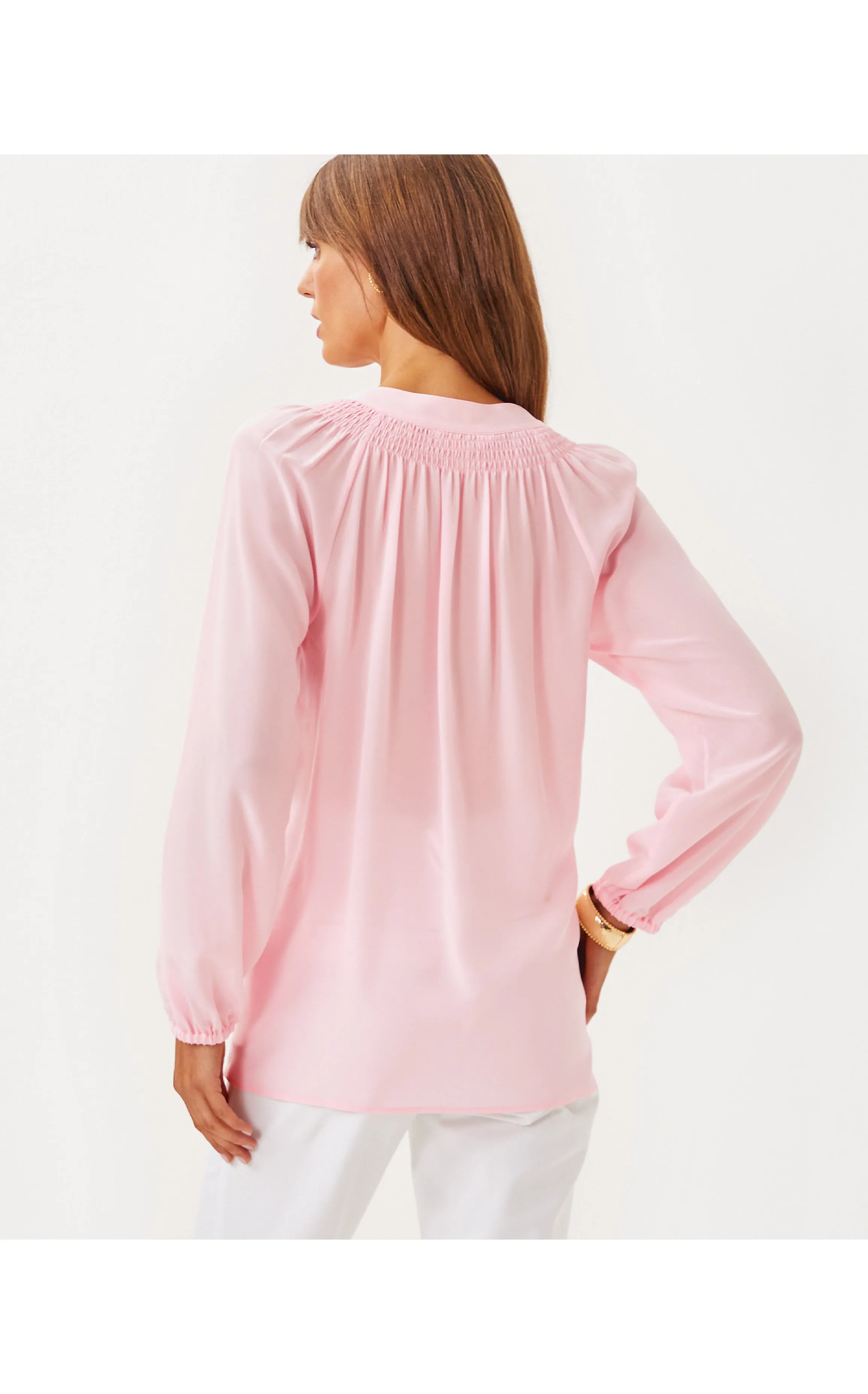 Elsa Silk Top Pink Muse