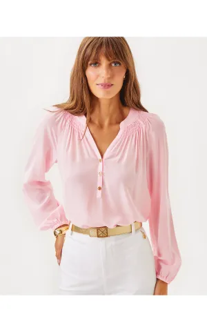 Elsa Silk Top Pink Muse