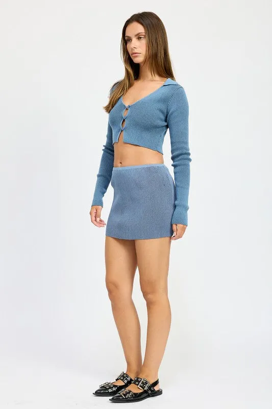 Esther Scoop Neck Cardigan Top