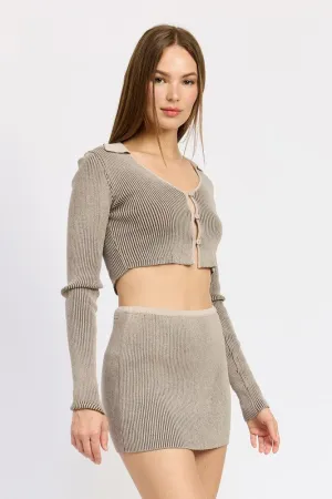 Esther Scoop Neck Cardigan Top