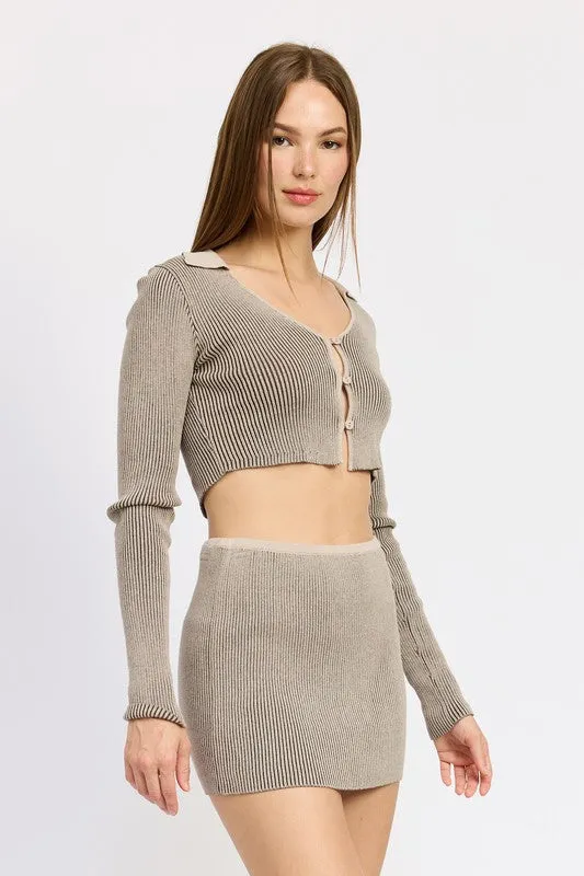 Esther Scoop Neck Cardigan Top