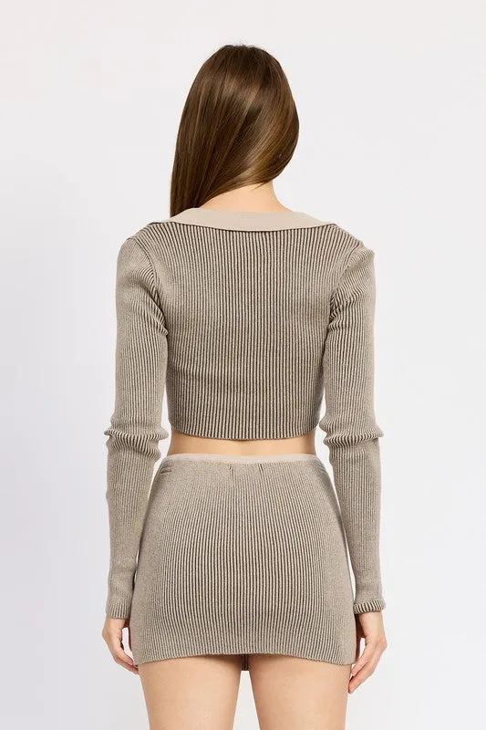 Esther Scoop Neck Cardigan Top