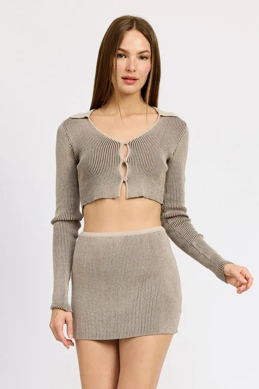 Esther Scoop Neck Cardigan Top