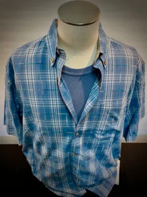 Faded Soft Touch Beach Plaid Shirt