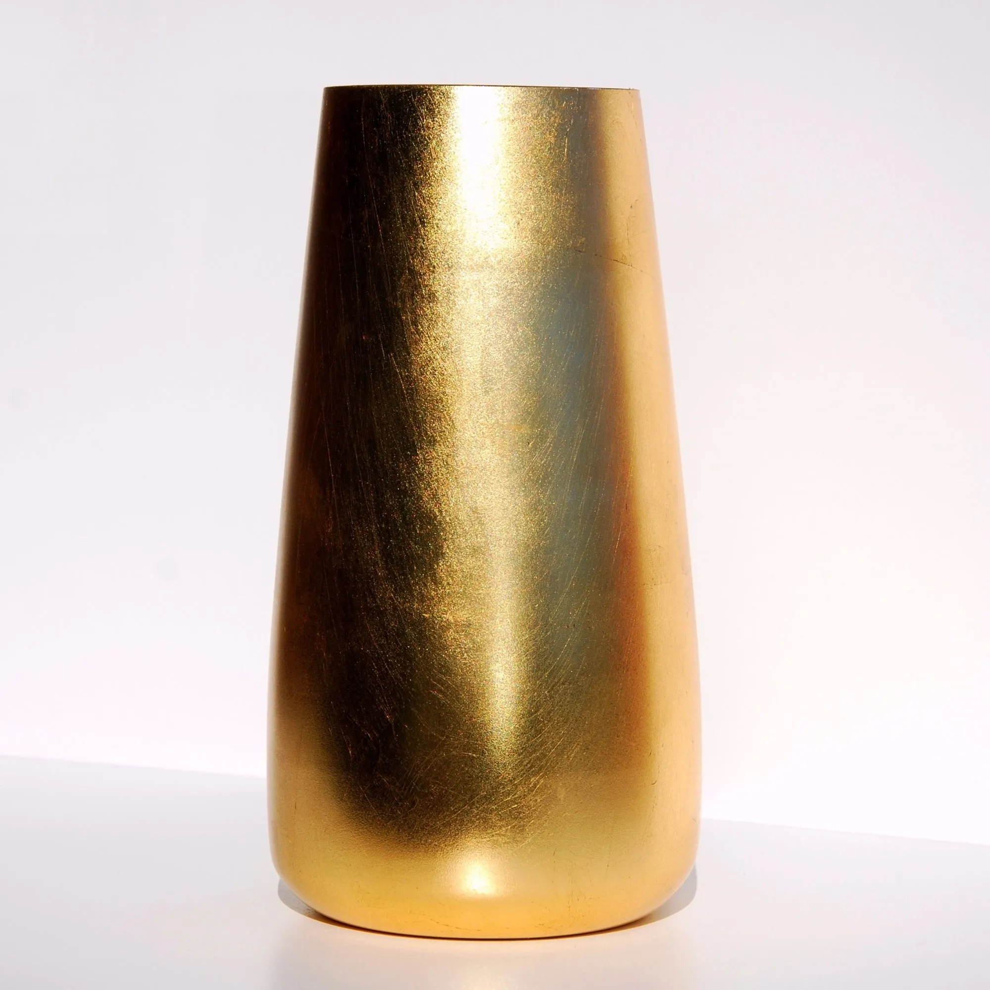 GILT 12" Gold Gilded Zen Vase