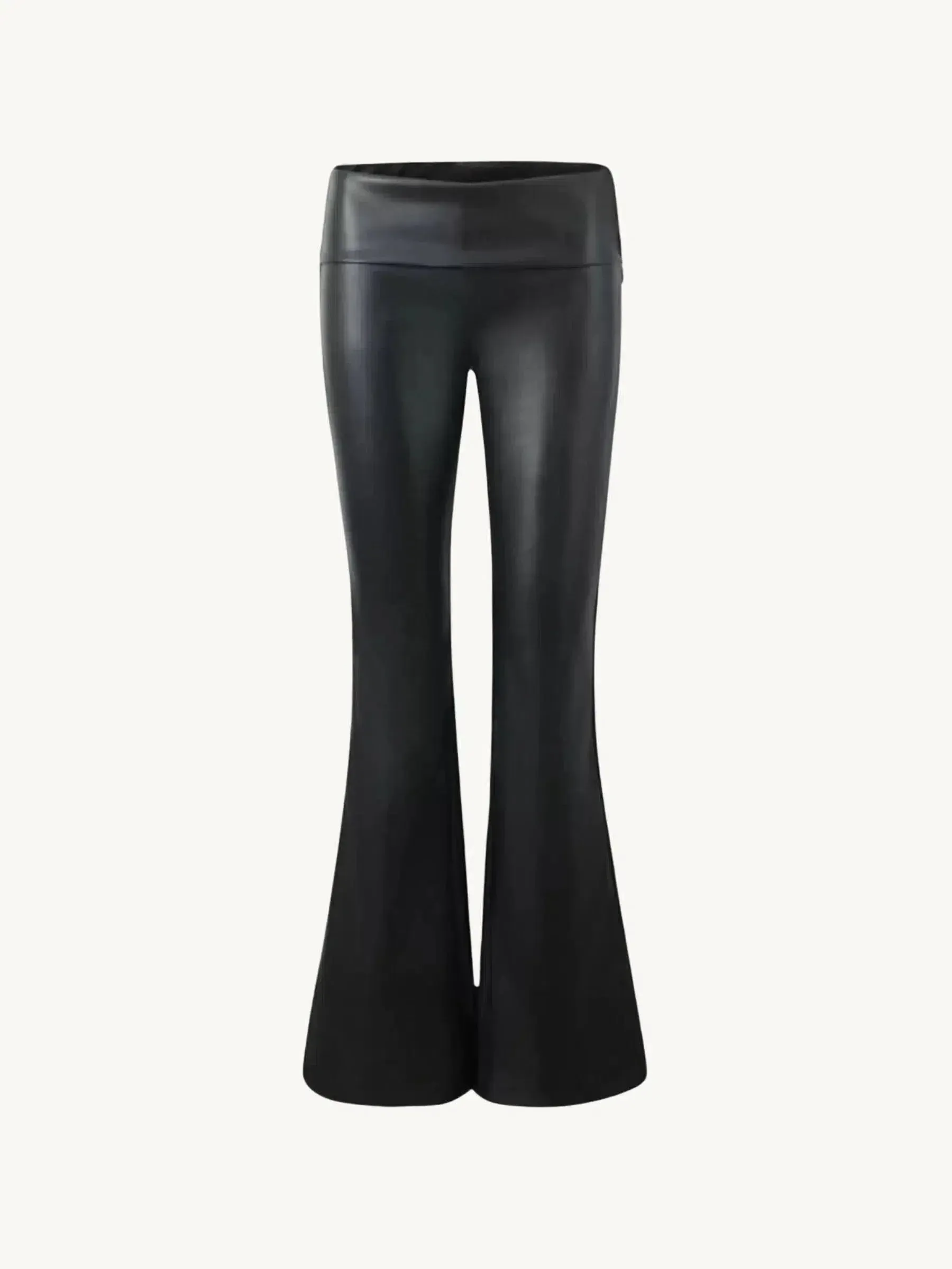 Giordana – Low-rise design – Faux leather pants