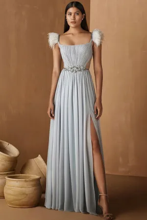 Glamorous Affair Graceful Chiffon Maxi Dress