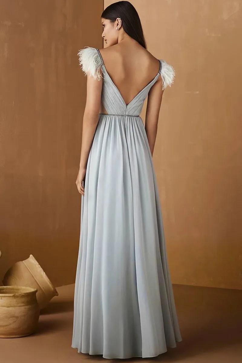Glamorous Affair Graceful Chiffon Maxi Dress