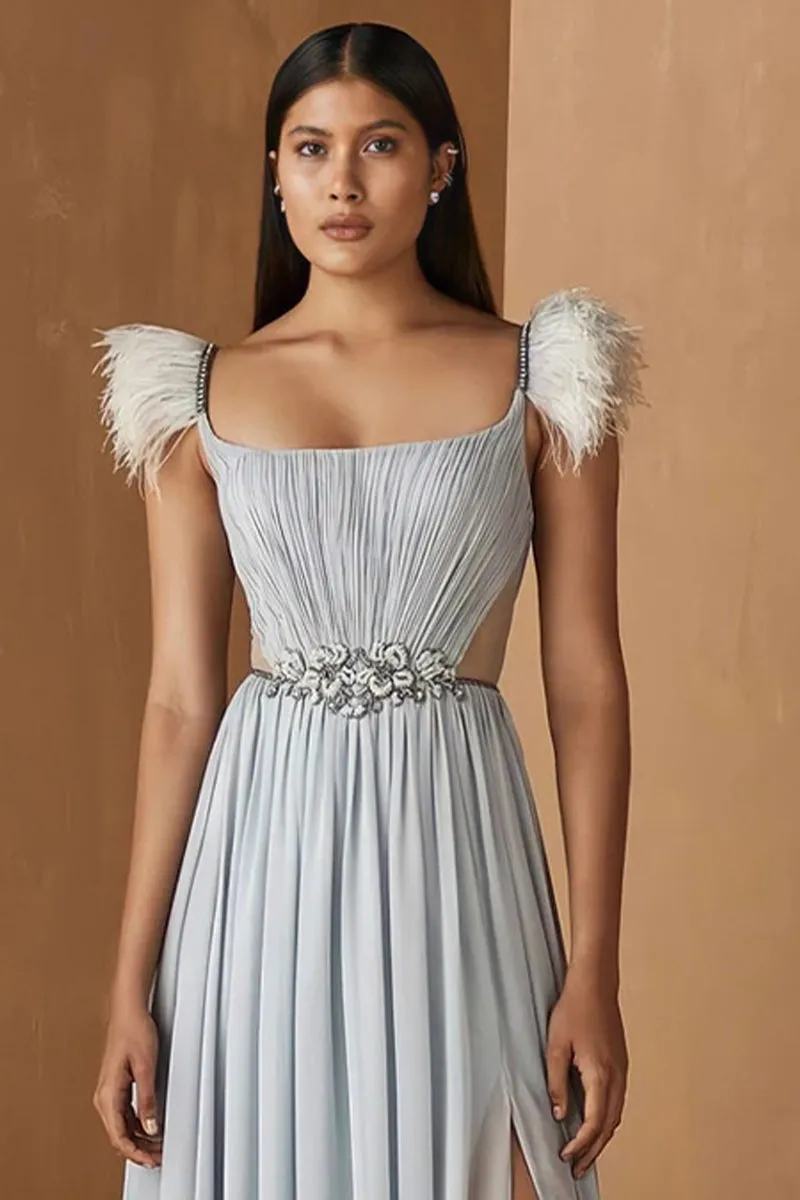 Glamorous Affair Graceful Chiffon Maxi Dress