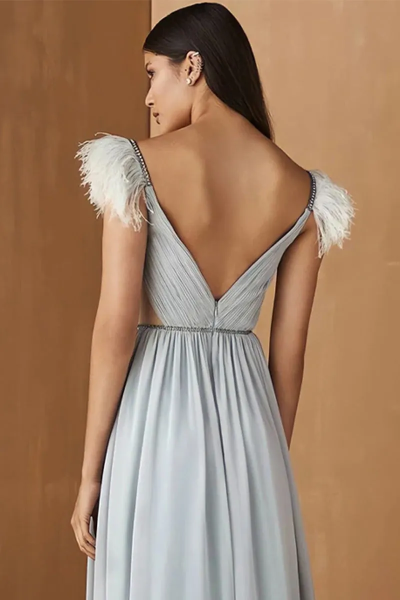 Glamorous Affair Graceful Chiffon Maxi Dress