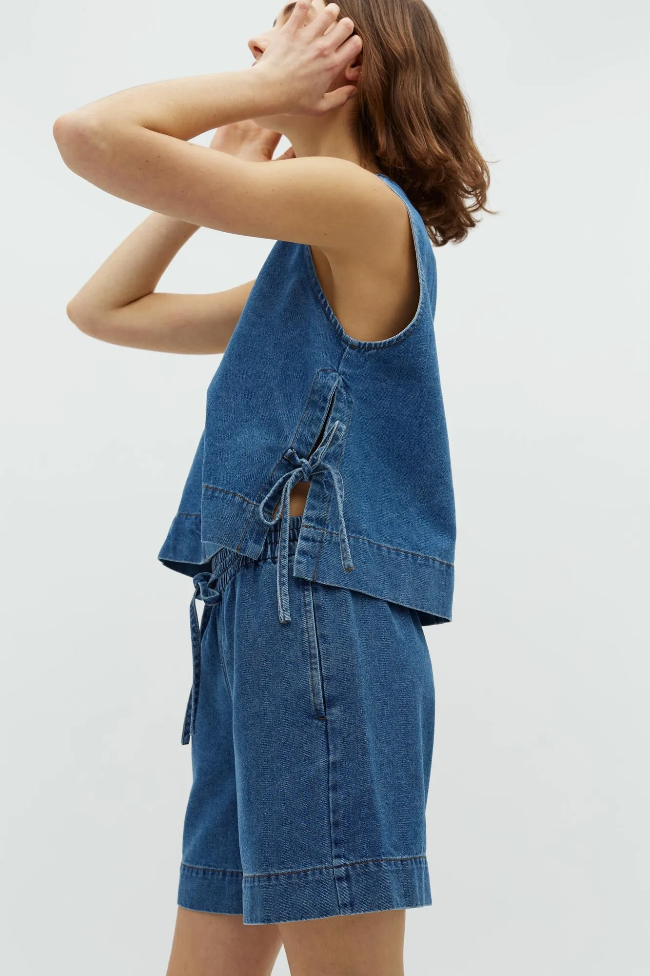 Global Funk - Shorts - Vintage blue denim - Meneto