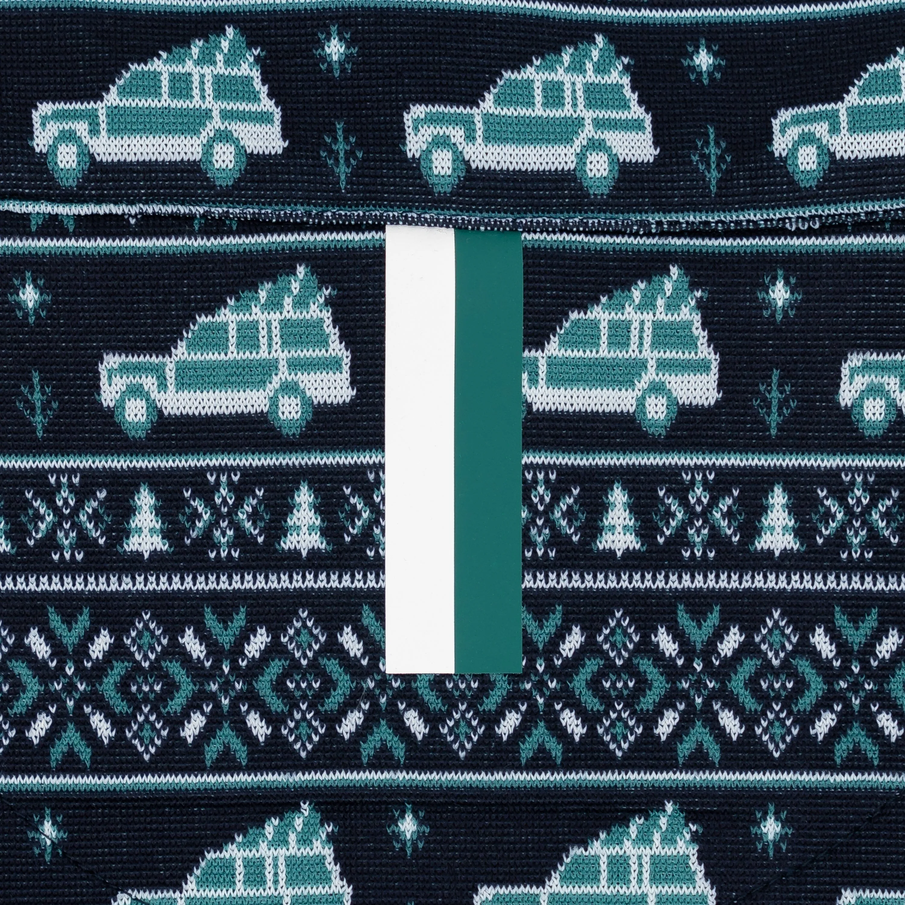 Griswold Jacquard Performance Q-Zip | The Griswold - Fleet Navy/Leaf Green