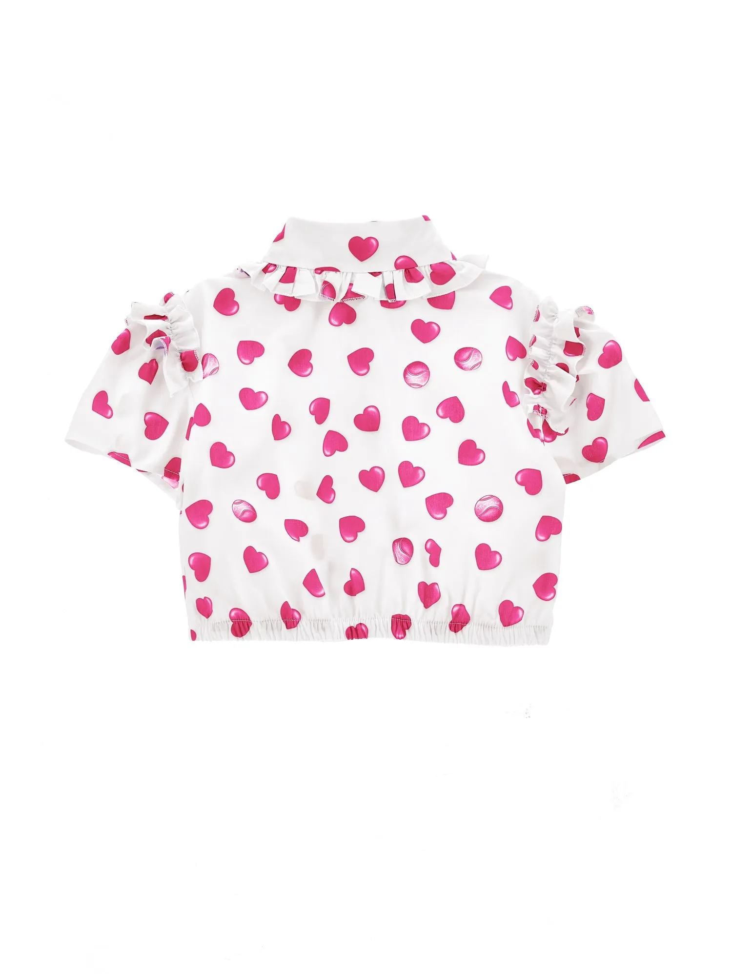 Heart Print Poplin Shirt