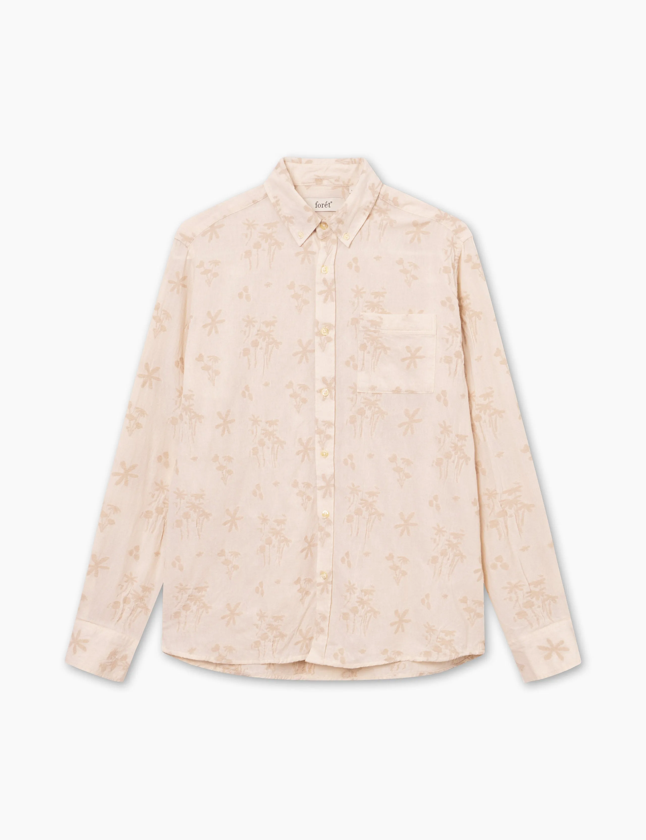HORNET FLOWER JACQUARD SHIRT - CLOUD