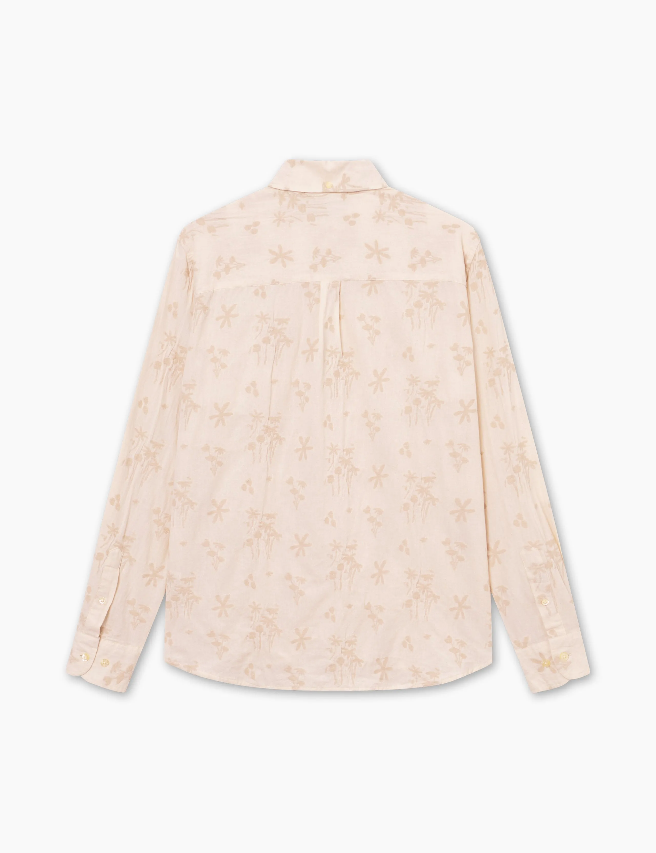 HORNET FLOWER JACQUARD SHIRT - CLOUD