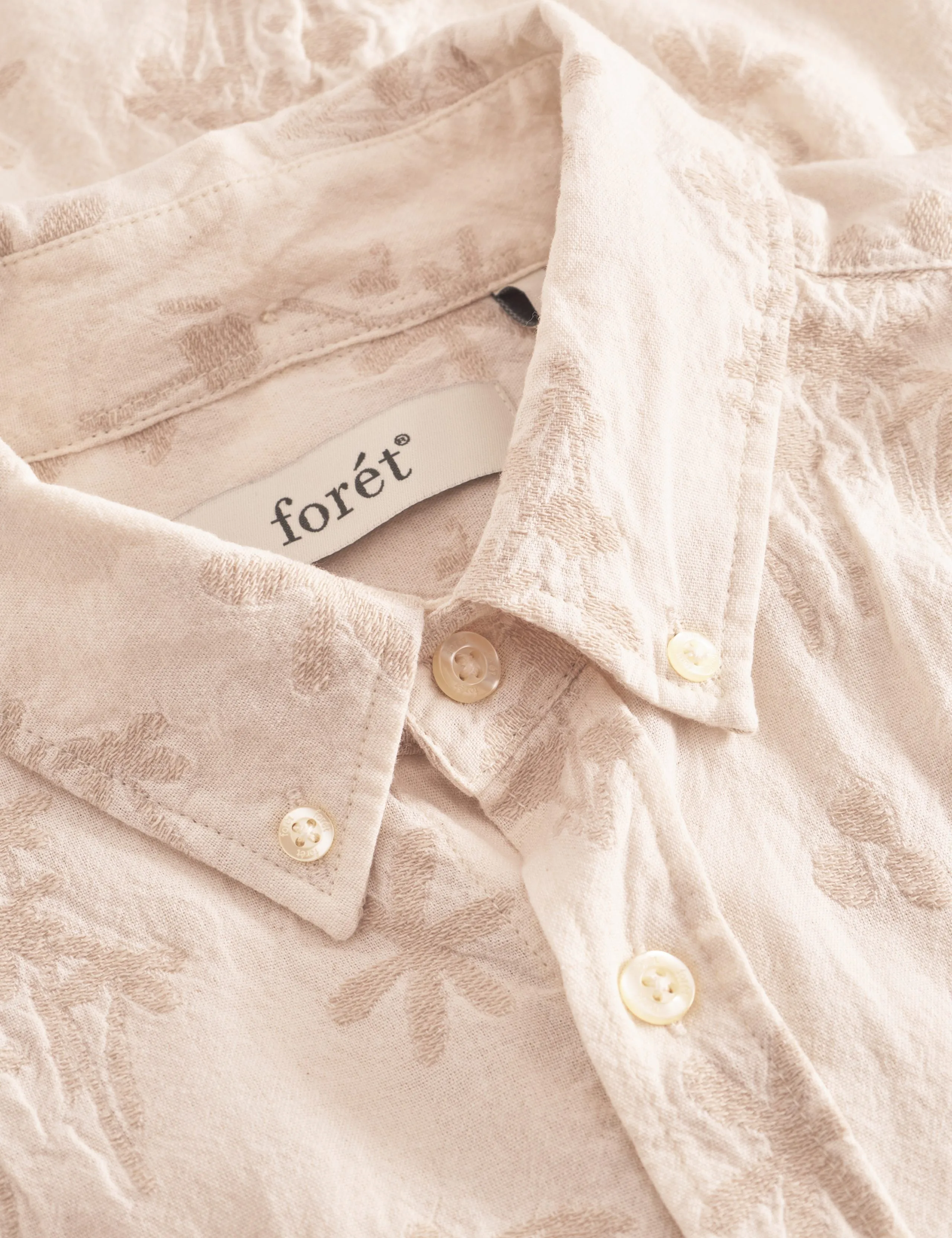 HORNET FLOWER JACQUARD SHIRT - CLOUD