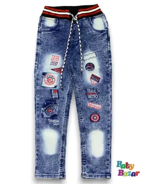 Imported Baby Boy Stylish Pant In Blue Color AC.DC
