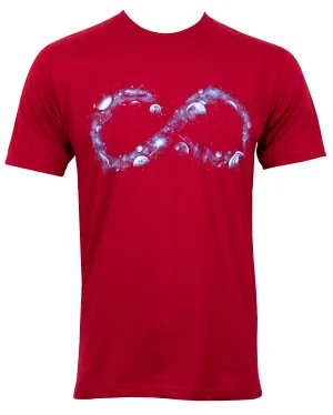 INFINITY GALAXY T-SHIRT DARK RED