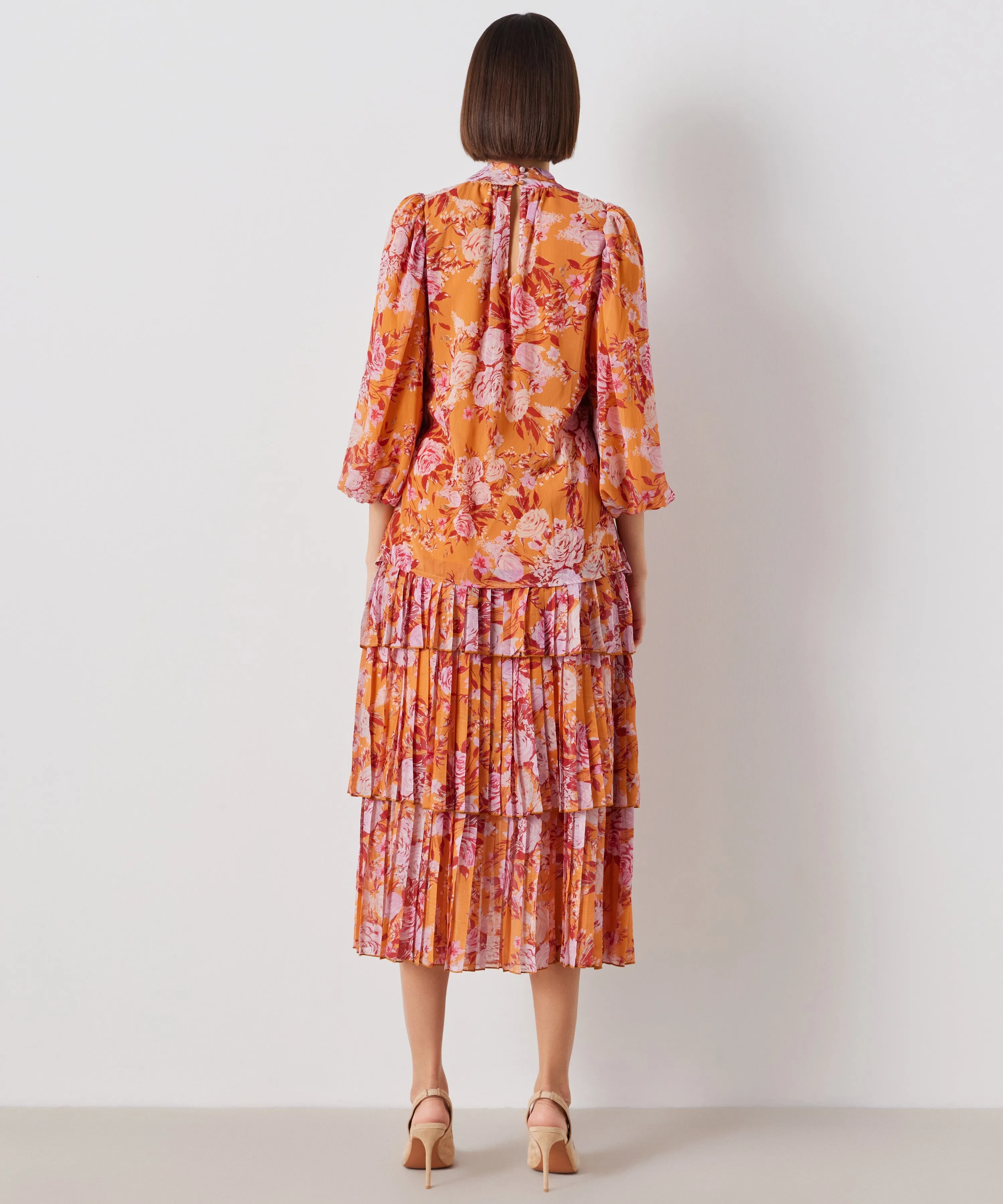 Ipekyol Floral Cross Over Blouse Orange