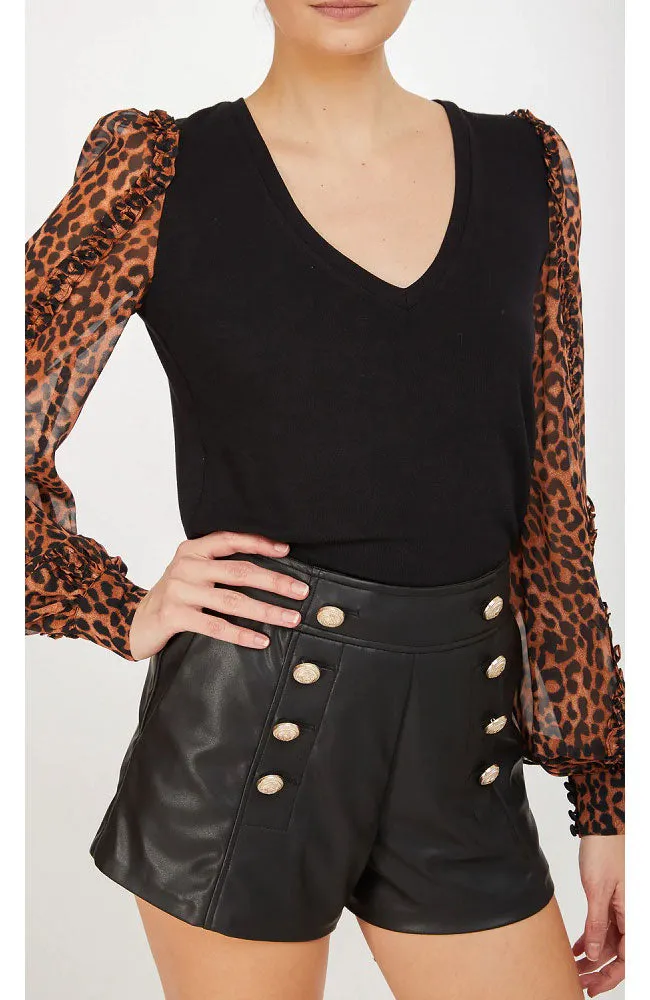Kalani Leopard Combo Top