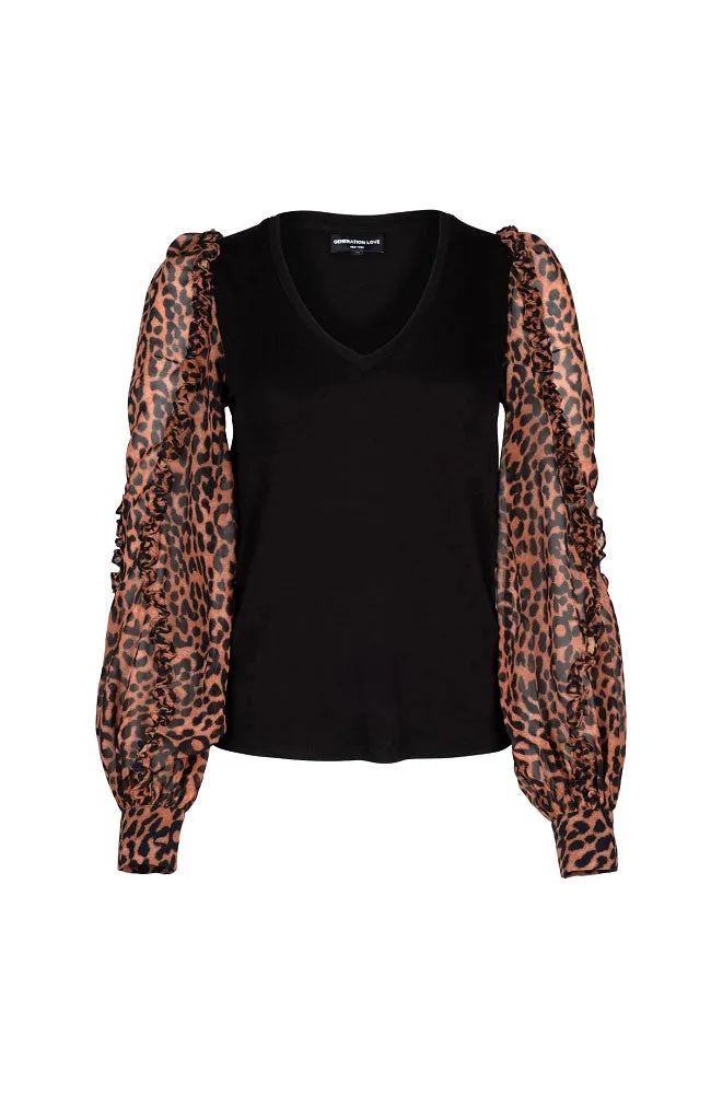 Kalani Leopard Combo Top