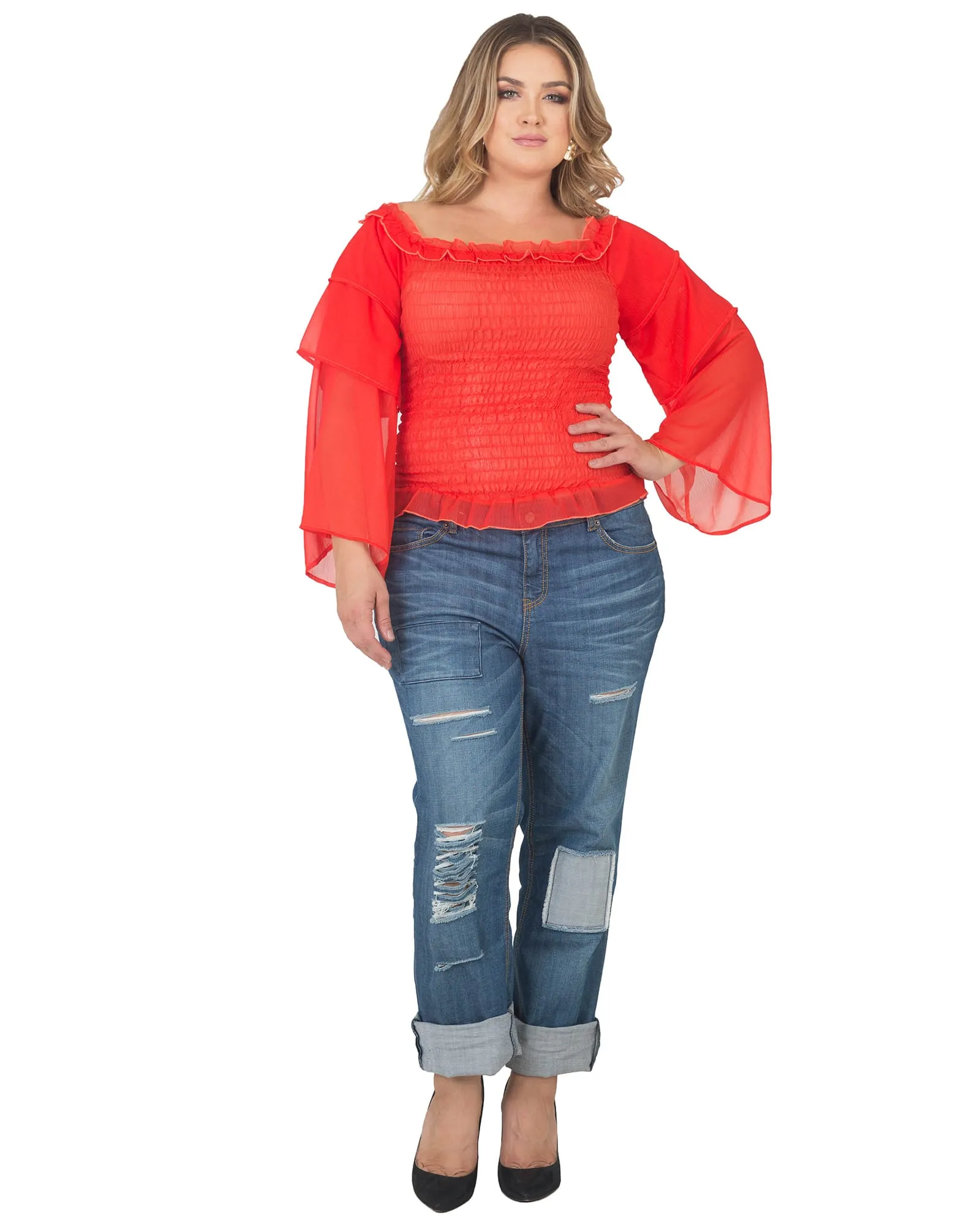 Katniss Smocked Blouse | Tiger Lily