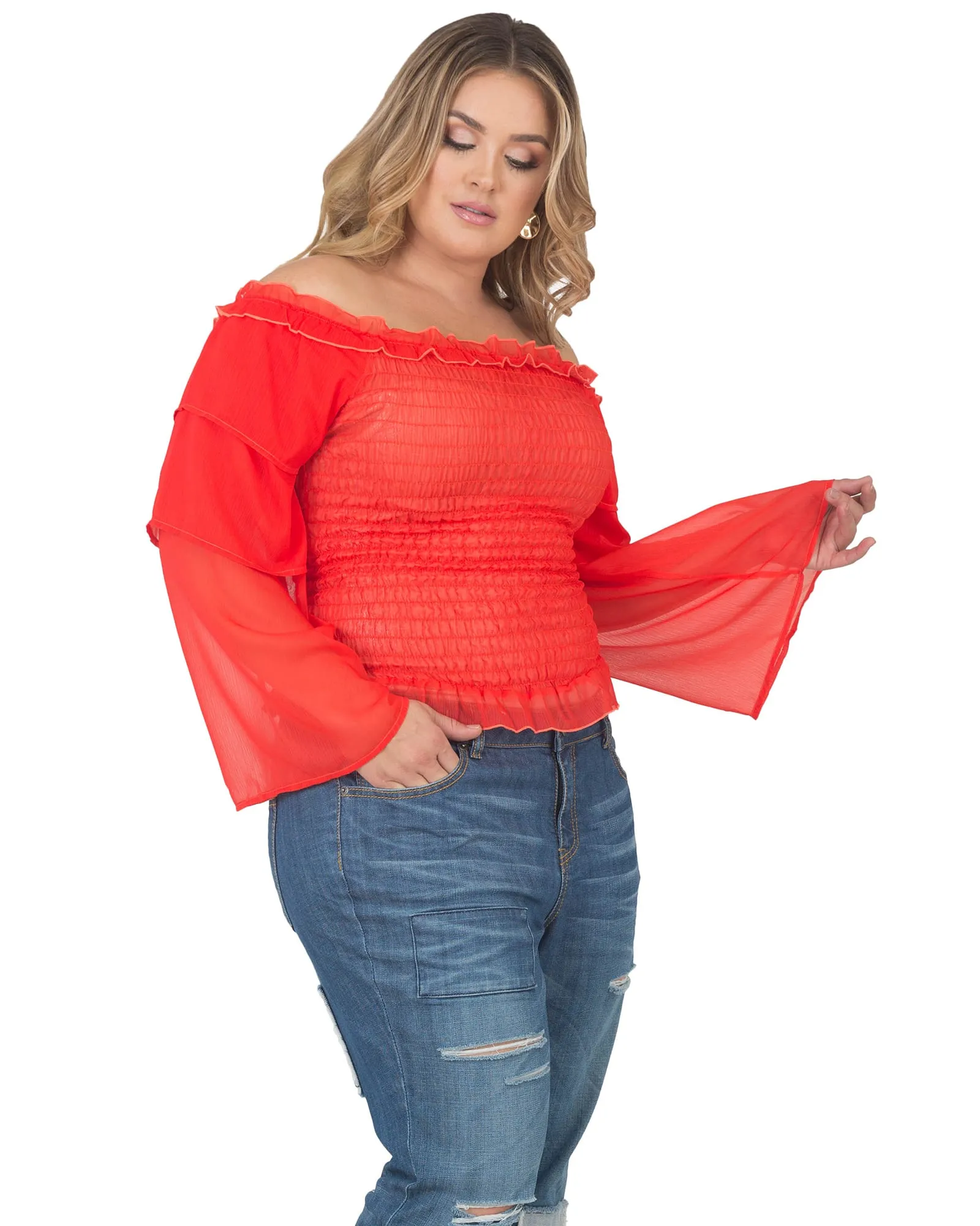 Katniss Smocked Blouse | Tiger Lily