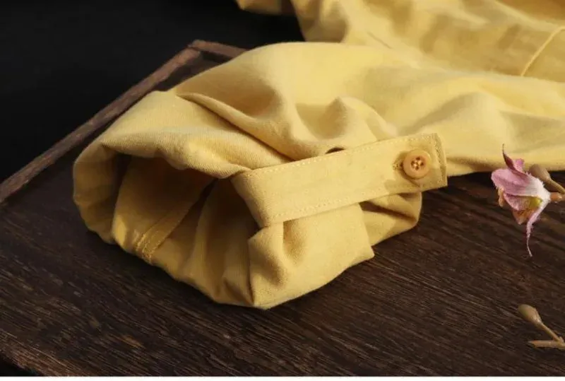 Long Shirts Lady Loose Breathable Midi Shirt and Blouse