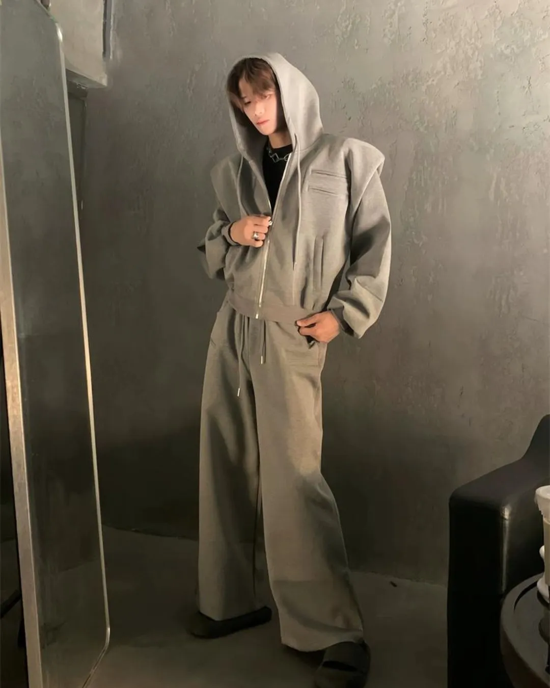 Loose Wide Casual Jacket＆Wide Pants ACT0009
