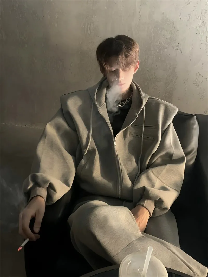 Loose Wide Casual Jacket＆Wide Pants ACT0009