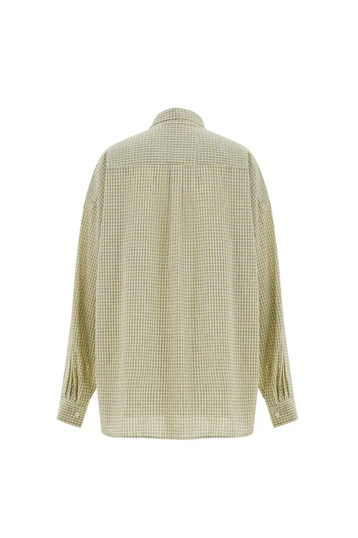 Lorna Plaid Blouse in Tencel-Cotton