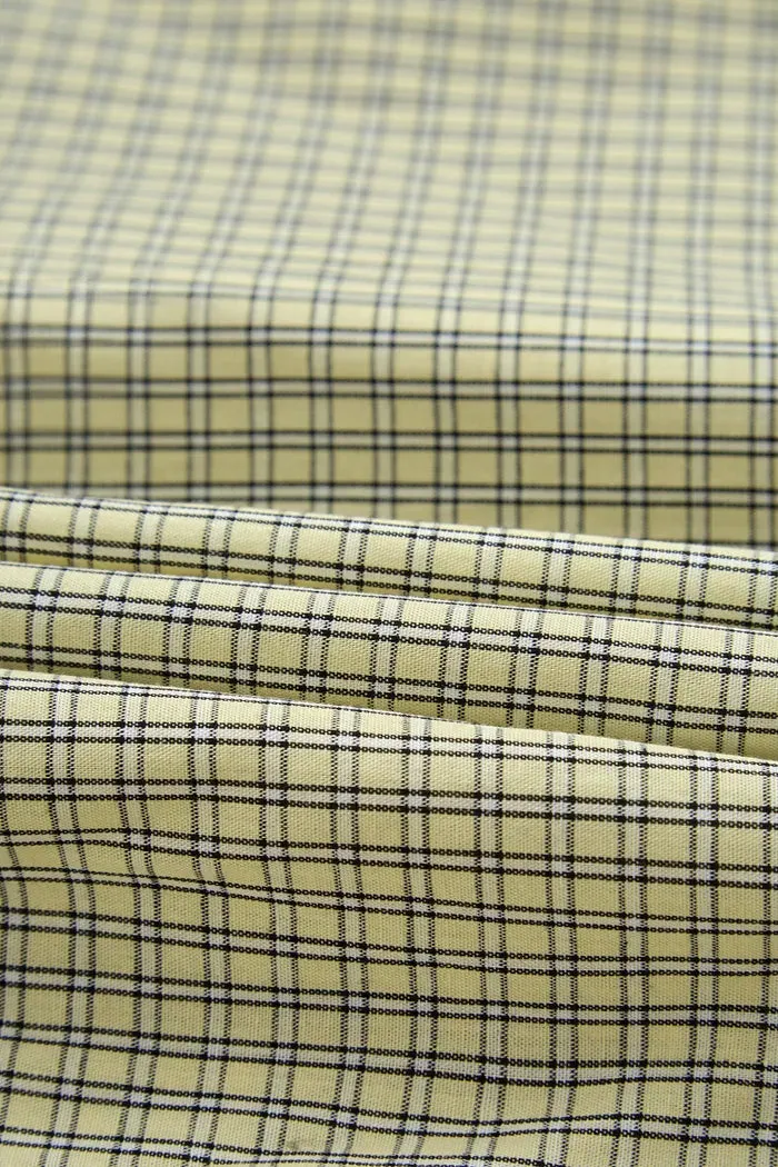 Lorna Plaid Blouse in Tencel-Cotton