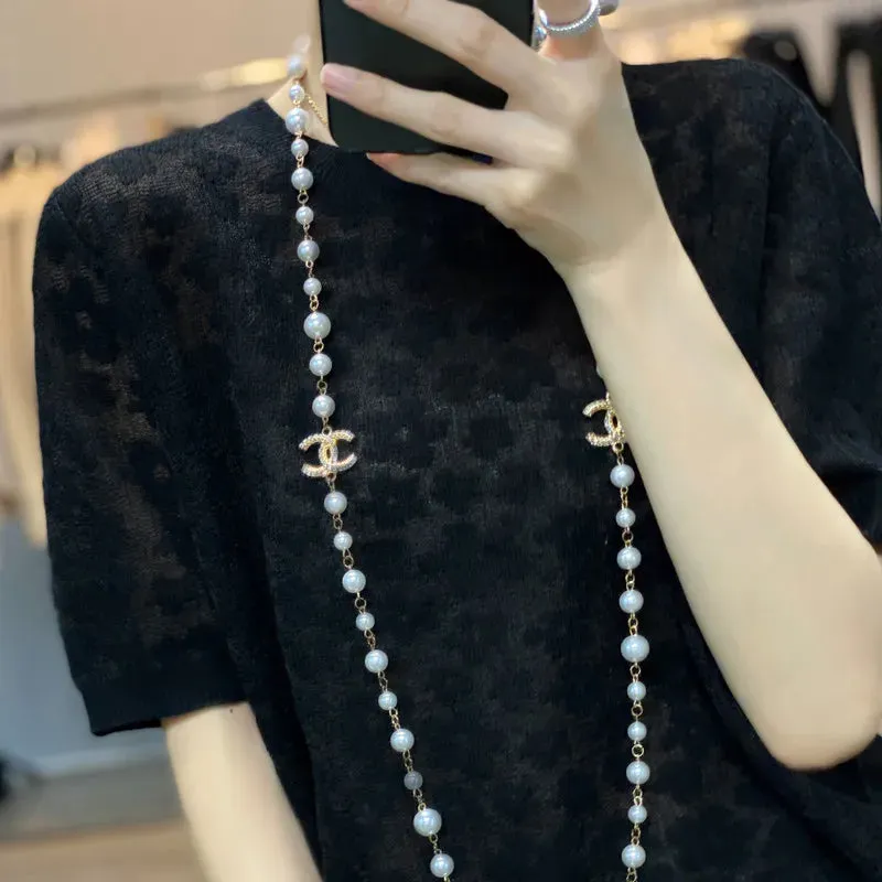 LVSANW 2024 spring / summer sexy light cashmere short sleeve women's thin breathable pullover O-neck cashmere fashion casual top Korean
