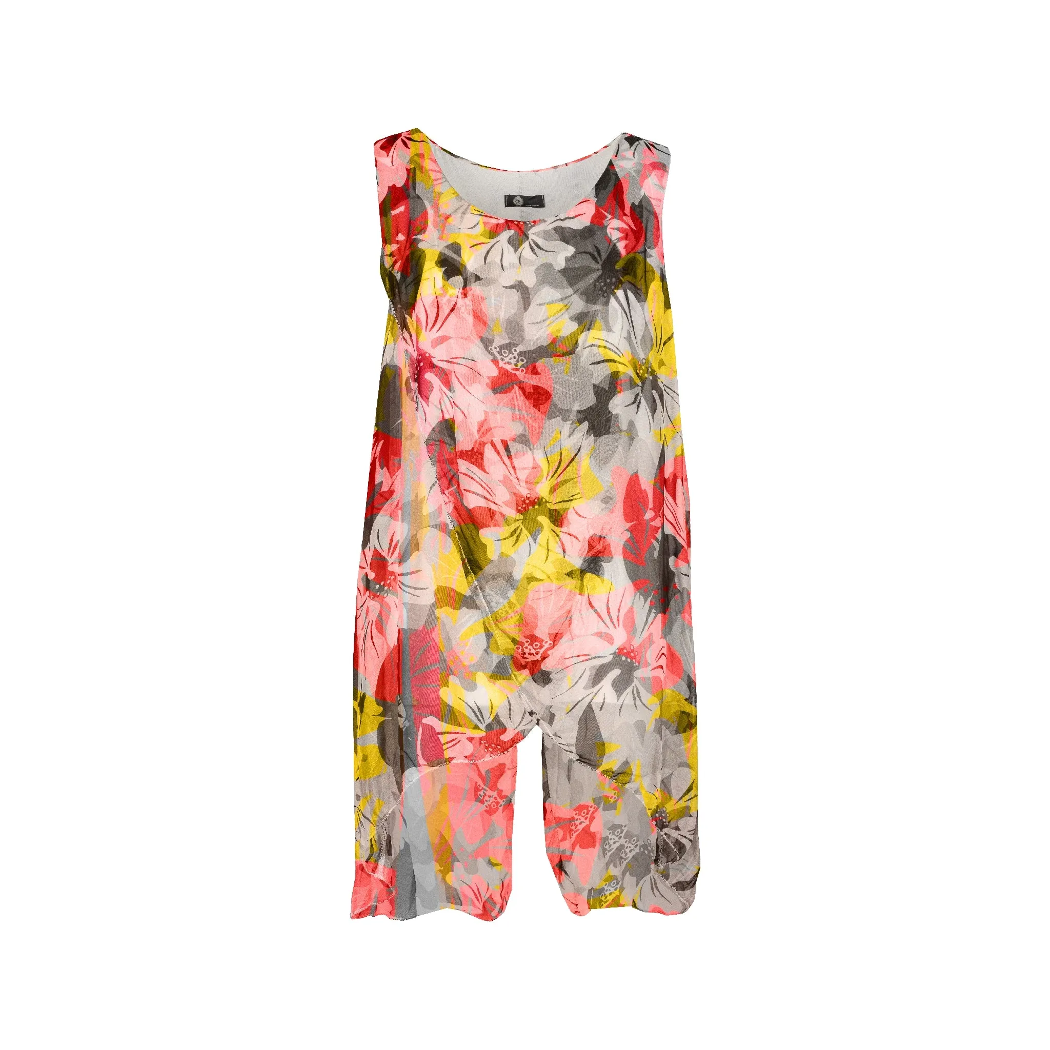 M Made in Italy  Women's Woven and Knitted Sleeveless Top
