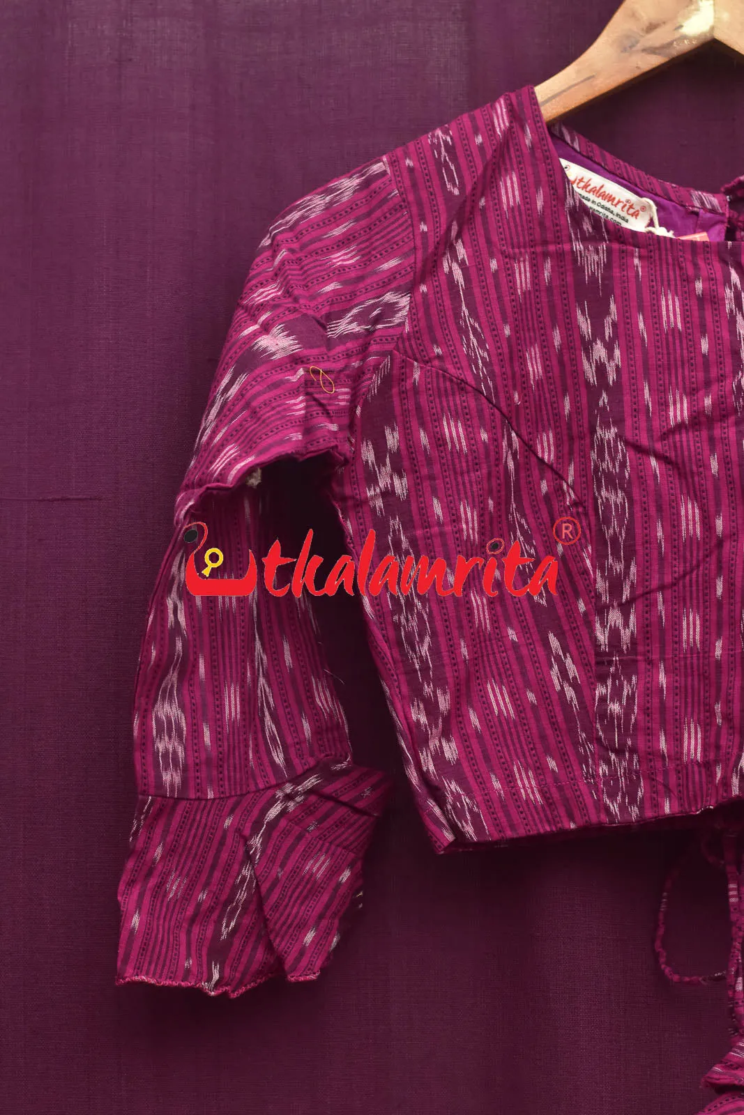 Magenta Ikat Backless (Blouse)