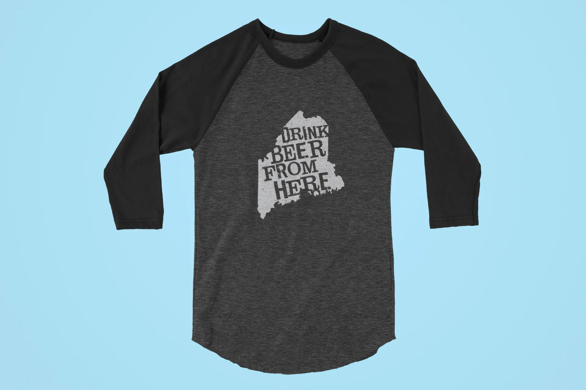 Maine Drink Beer From Here® - Craft Beer Baseball tee