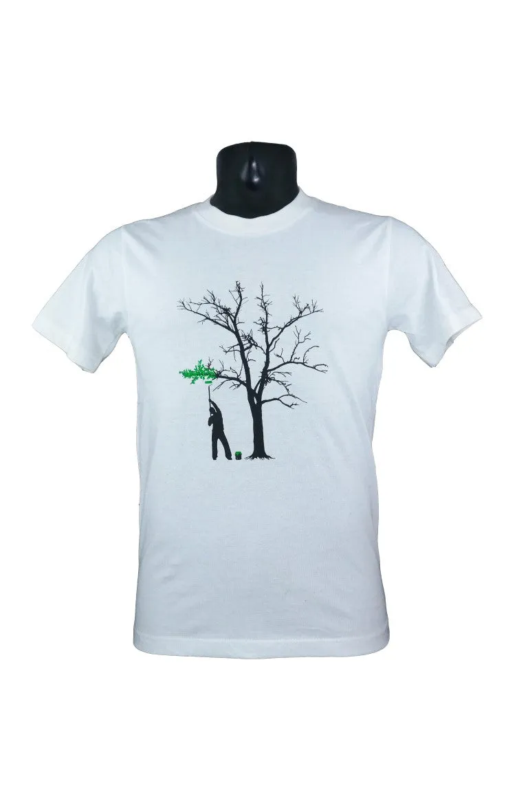 Man Painting Tree T-Shirt