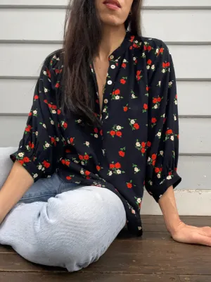 Marlow Black Floral Long Sleeved Top