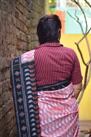 Maroon Striped Kotpad (Blouse)