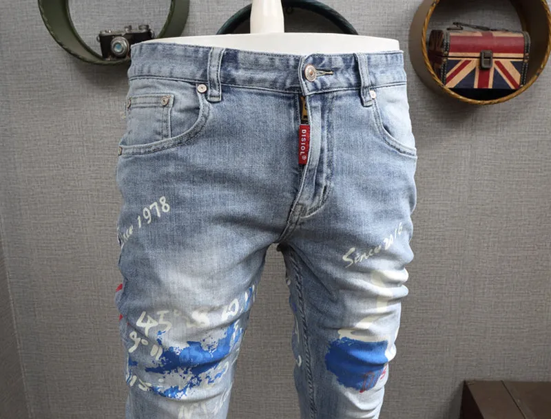 Men's American Street Style Slim Fit Jeans
