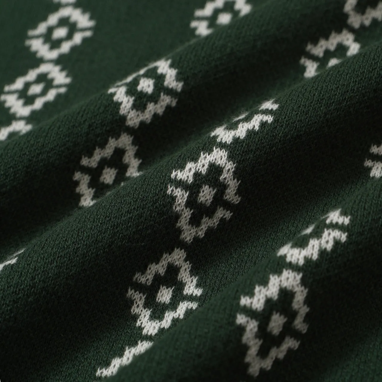Men's Dark Green Knit Polo Shirts