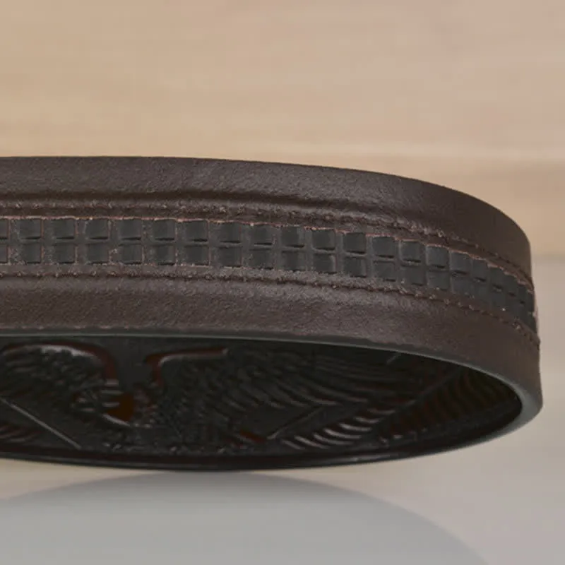 Men's Mighty Eagle Sharp Claw Automatic Buckle Leather Belt