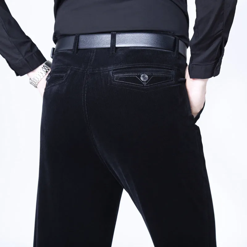 Men's Stretchy Corduroy Straight Long Pants—buy 2 free shipping
