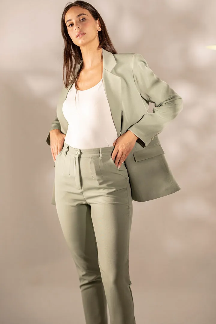 Mintgreen Formal Modern Fit Pants
