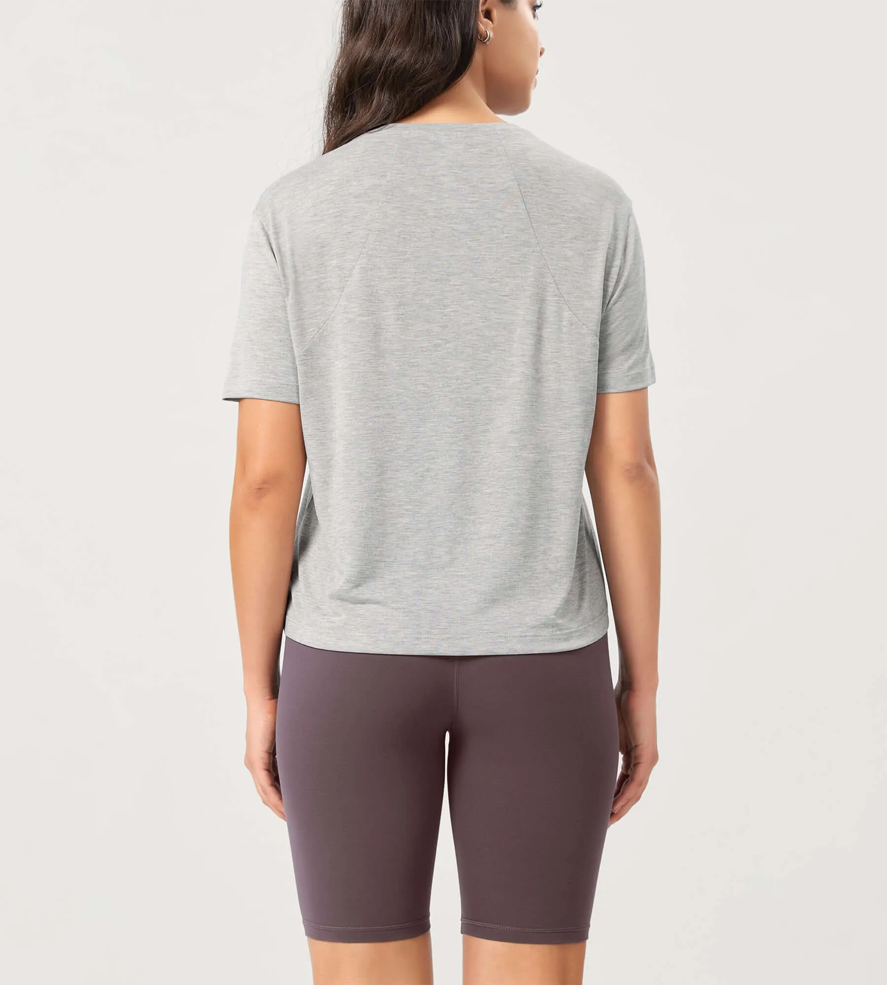 Modal Soft Crew Neck Short Sleeve Shirts