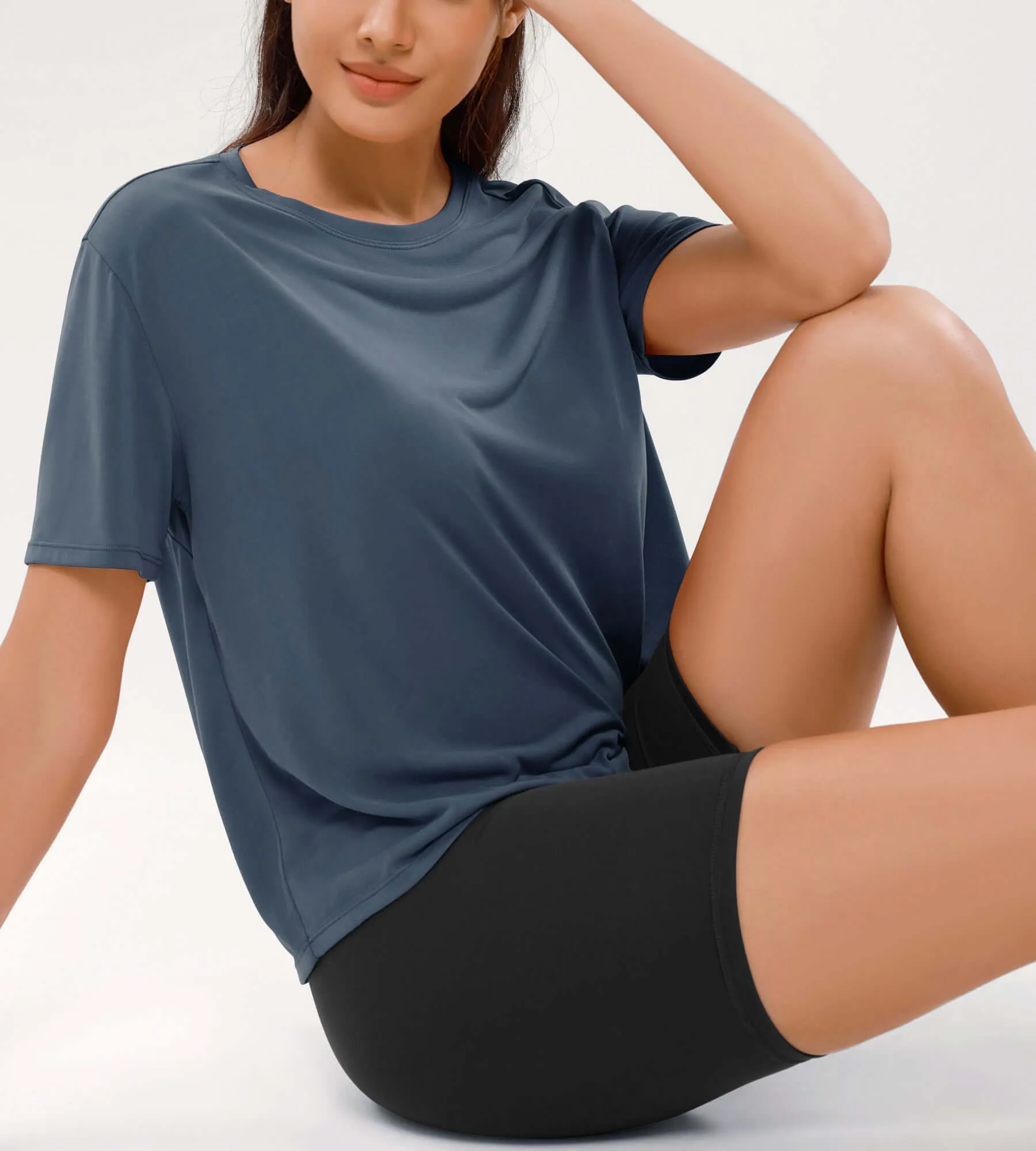 Modal Soft Crew Neck Short Sleeve Shirts