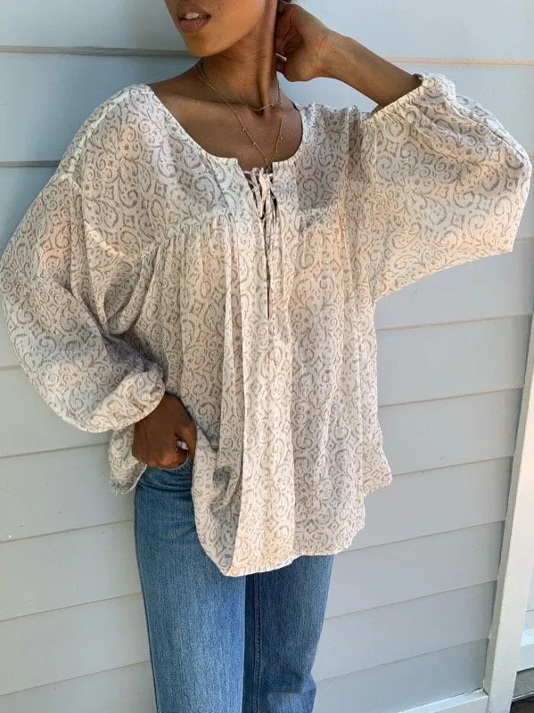 Natalia Cotton Voile Blouse