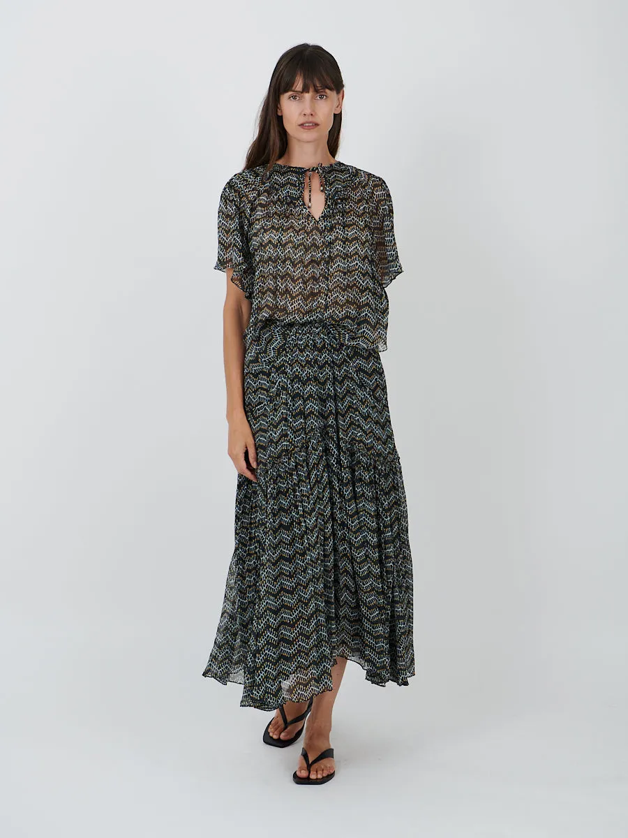 Neslya Top in Faded Black