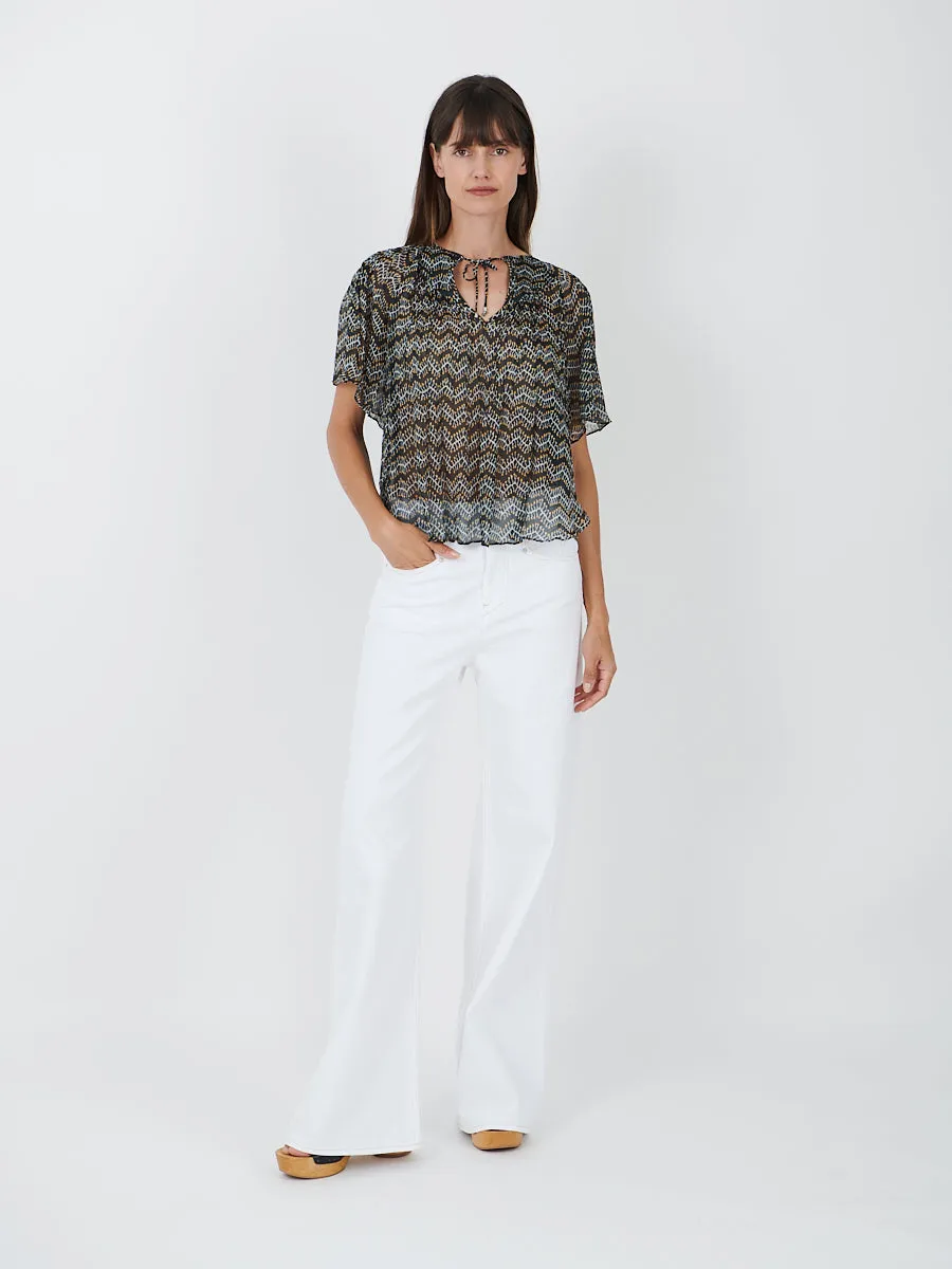 Neslya Top in Faded Black