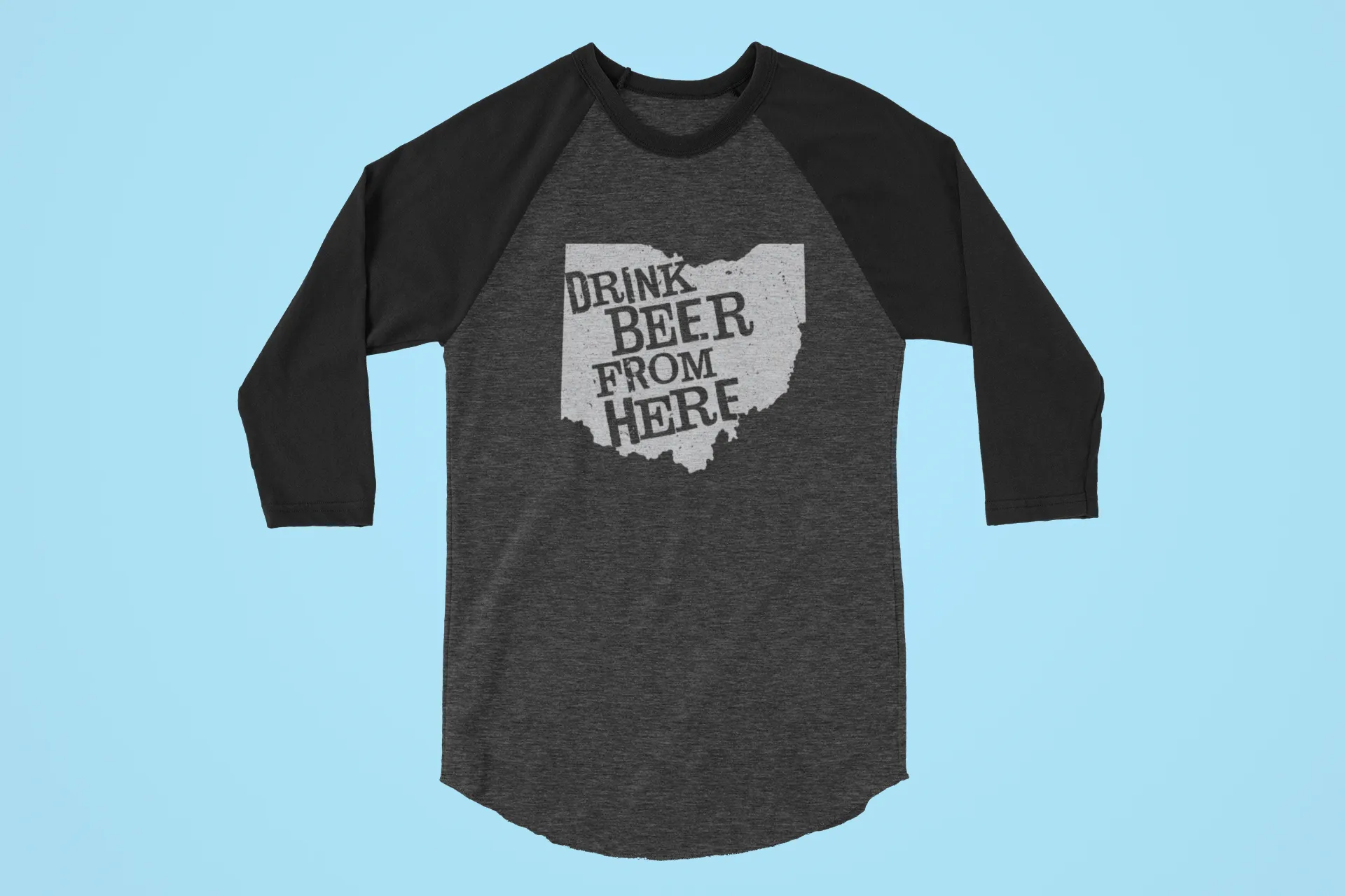 Ohio Drink Beer From Here® - Craft Beer Baseball tee
